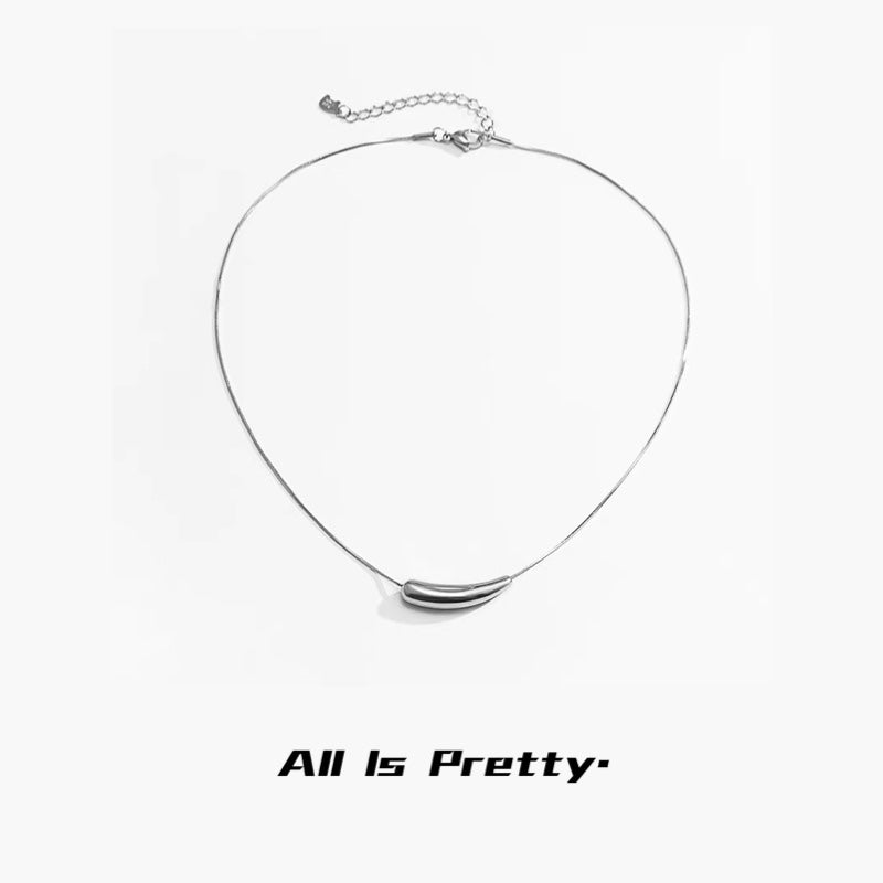 Minimalist sterling silver necklace