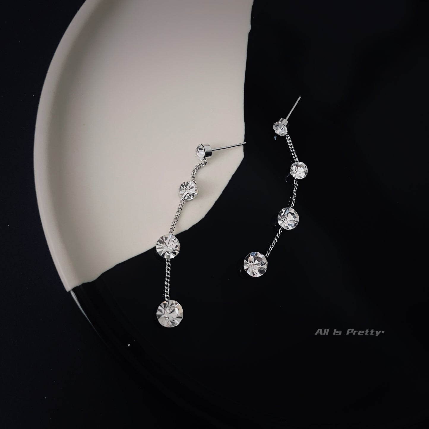 Teardrops crystal earrings