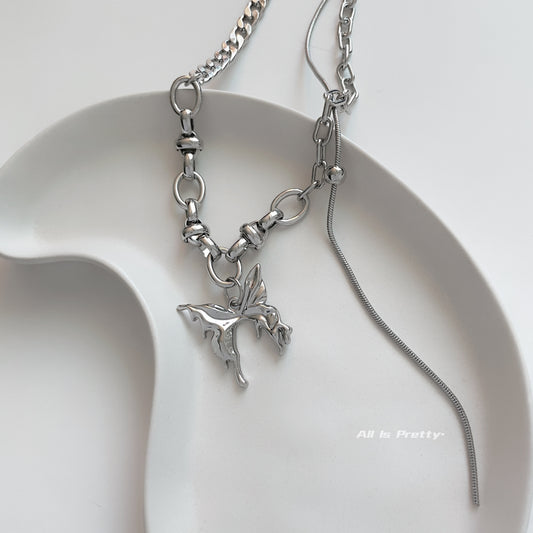 Butterfly chain necklace