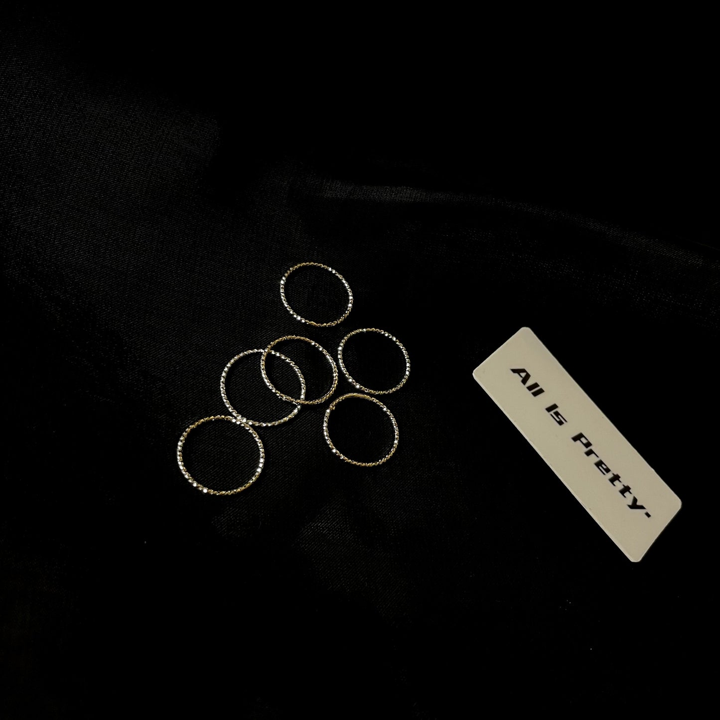 Tiny thin silver ring/tail ring