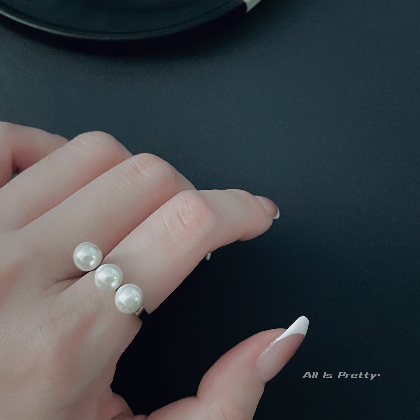 Pearl stackable ring
