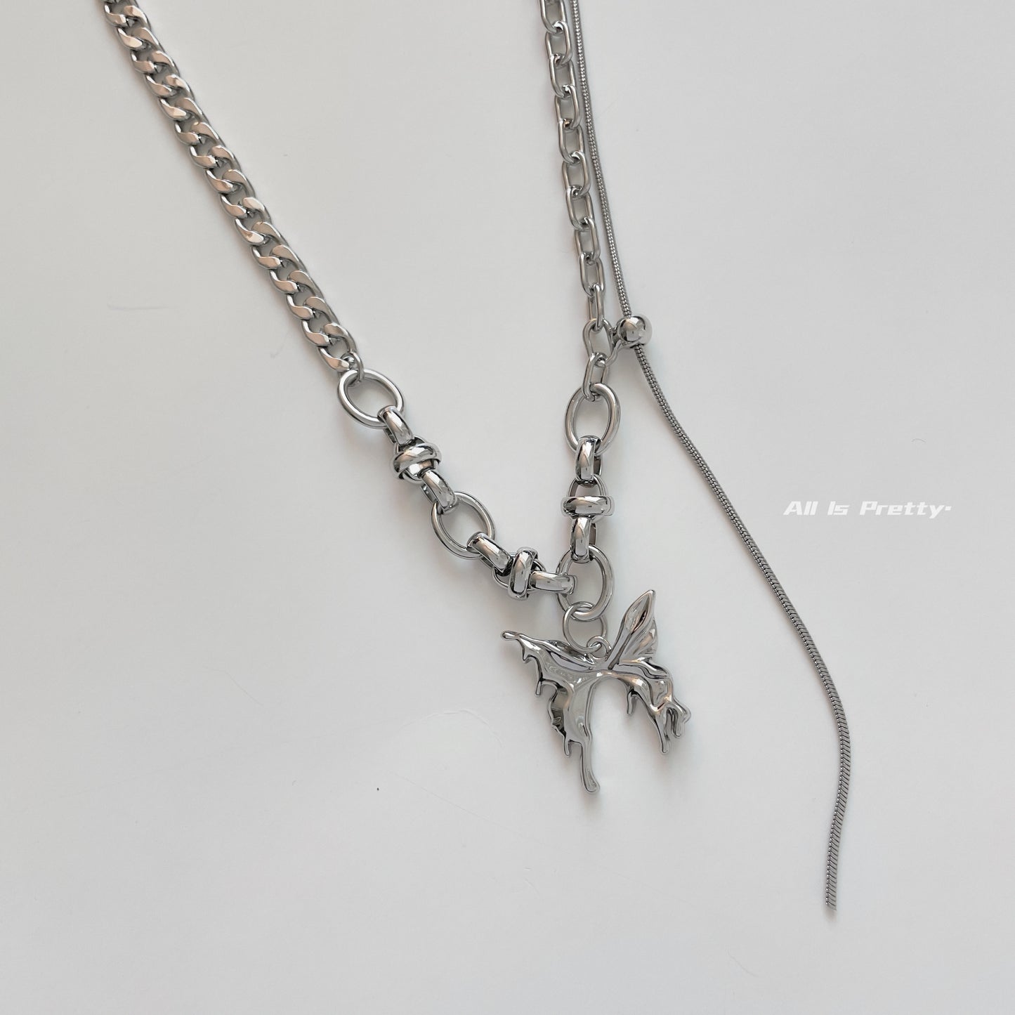 Butterfly chain necklace