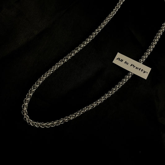 Unisex round chain necklace