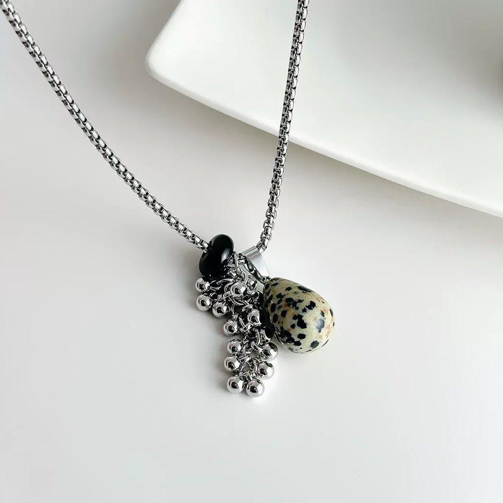 Linear Stone Necklace