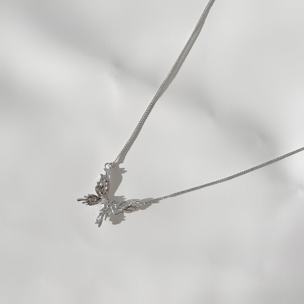 Glam Winged Butterfly Necklace