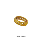 Minimal Twist Gold Ring