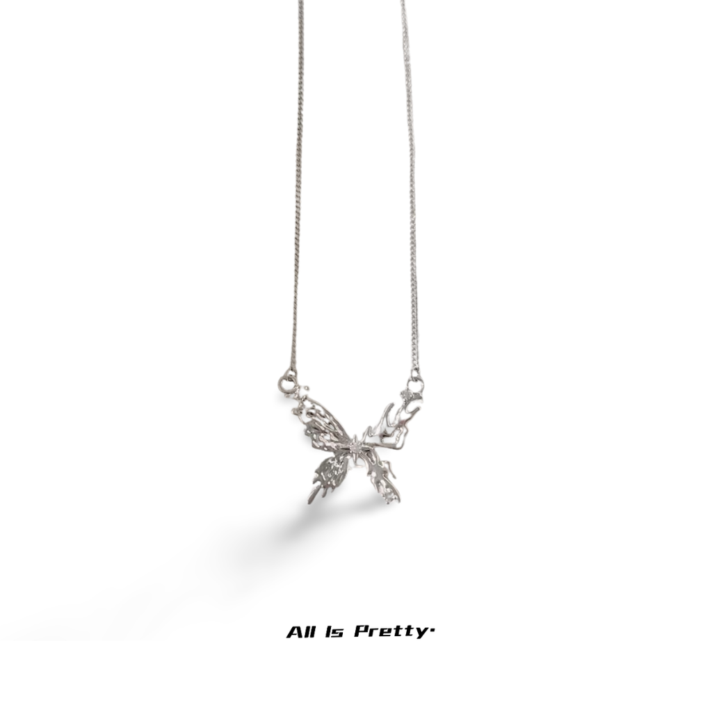 Glam Winged Butterfly Necklace