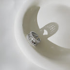 Glitter Wave Open Band Ring