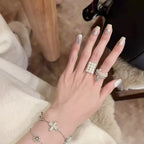 Pearl Grid Open Ring