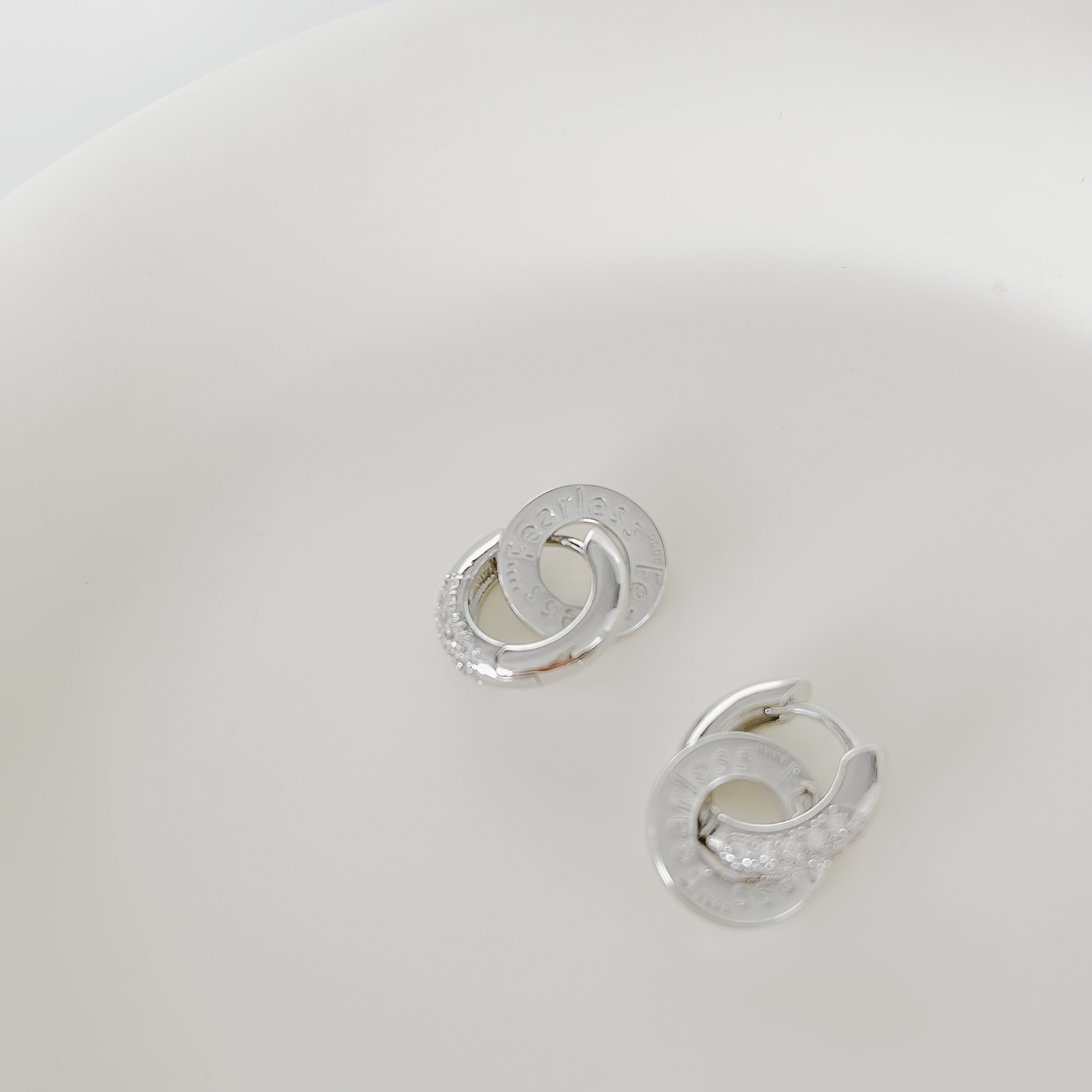 Two-ring Detachable Earrings