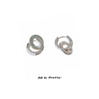 Two-ring Detachable Earrings