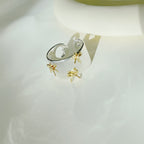 Paris Bow Wide Cuff Ring