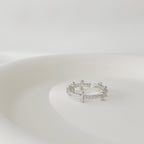 Cross Bloom Adjustable Ring