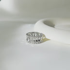 Glitter Wave Open Band Ring