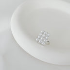 Pearl Grid Open Ring