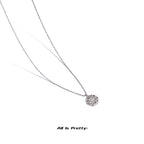 Elegant Gold-Plated Button Pendant Necklace