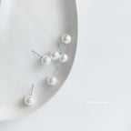 10 MM Swarovski high-gloss pearls stud earrings