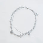 Multi chain crystal necklace
