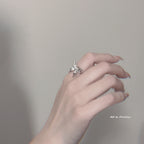 Gold plated butterfly open ring
