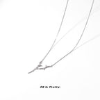 Gold plated tree branch pendant necklace