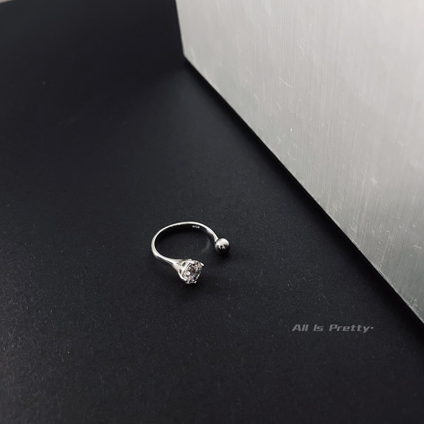 Sterling silver open ring