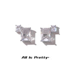 Crystal cube earrings