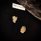 Gold plated chip earrings