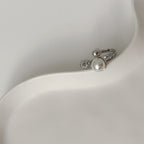 Handmade pearl top open ring