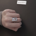 Crystal mirror ring