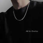 Classic Unisex Herringbone Chain Necklace