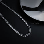 Flat Herringbone Chain Necklace