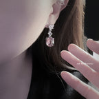 Crystal dropped earrings