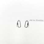Stylish link studded earrings