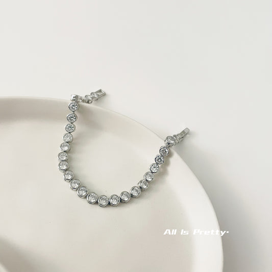 Crystal tennis bracelet