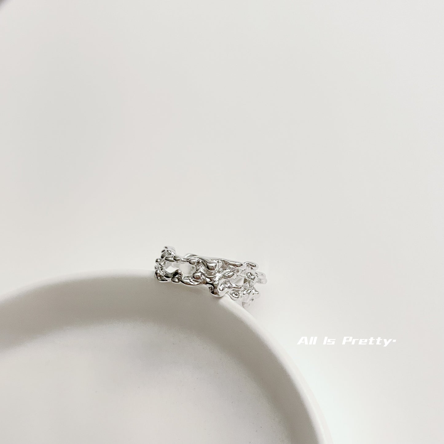 lava shape open ring