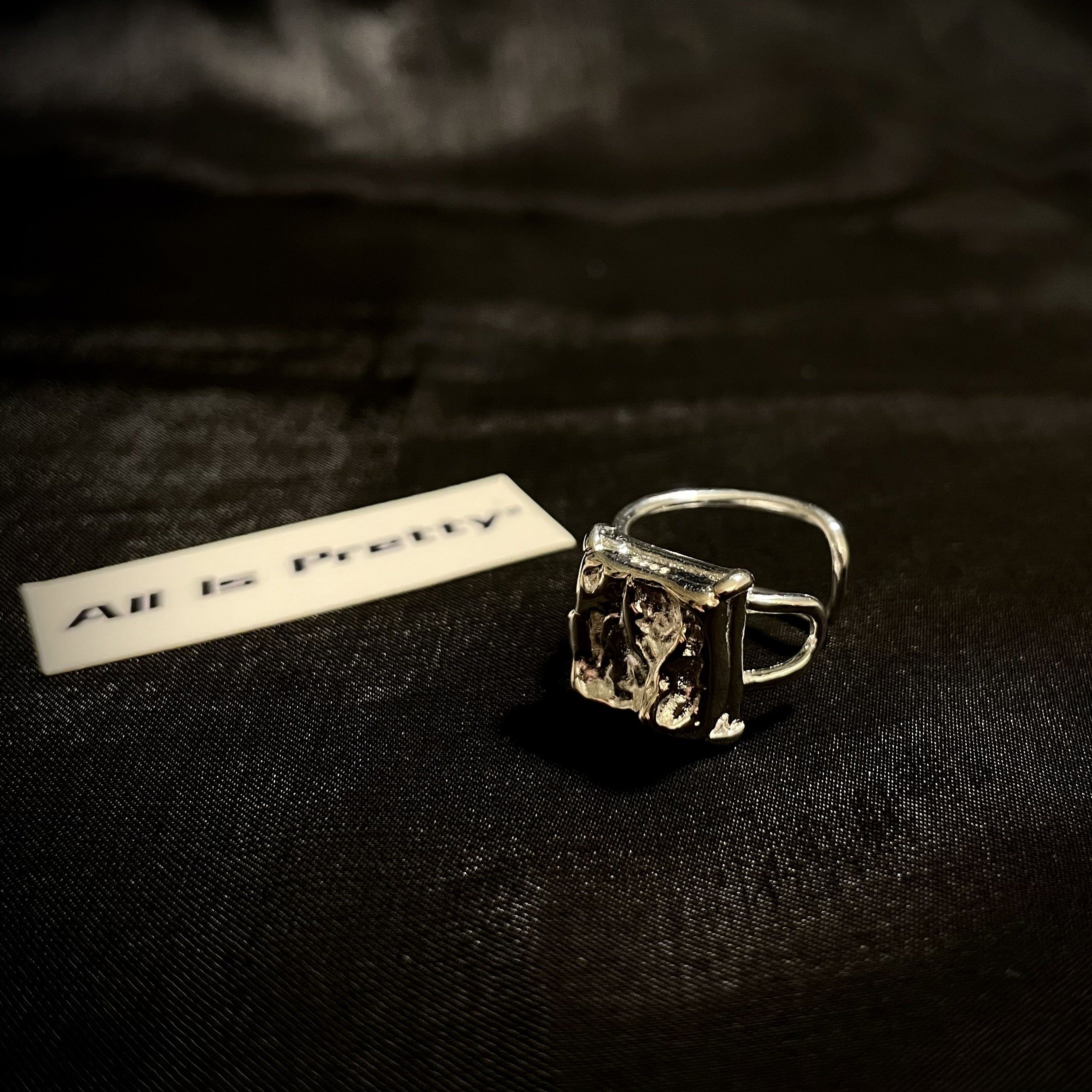 Unique silver ring