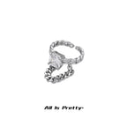 Gold plated chain ring