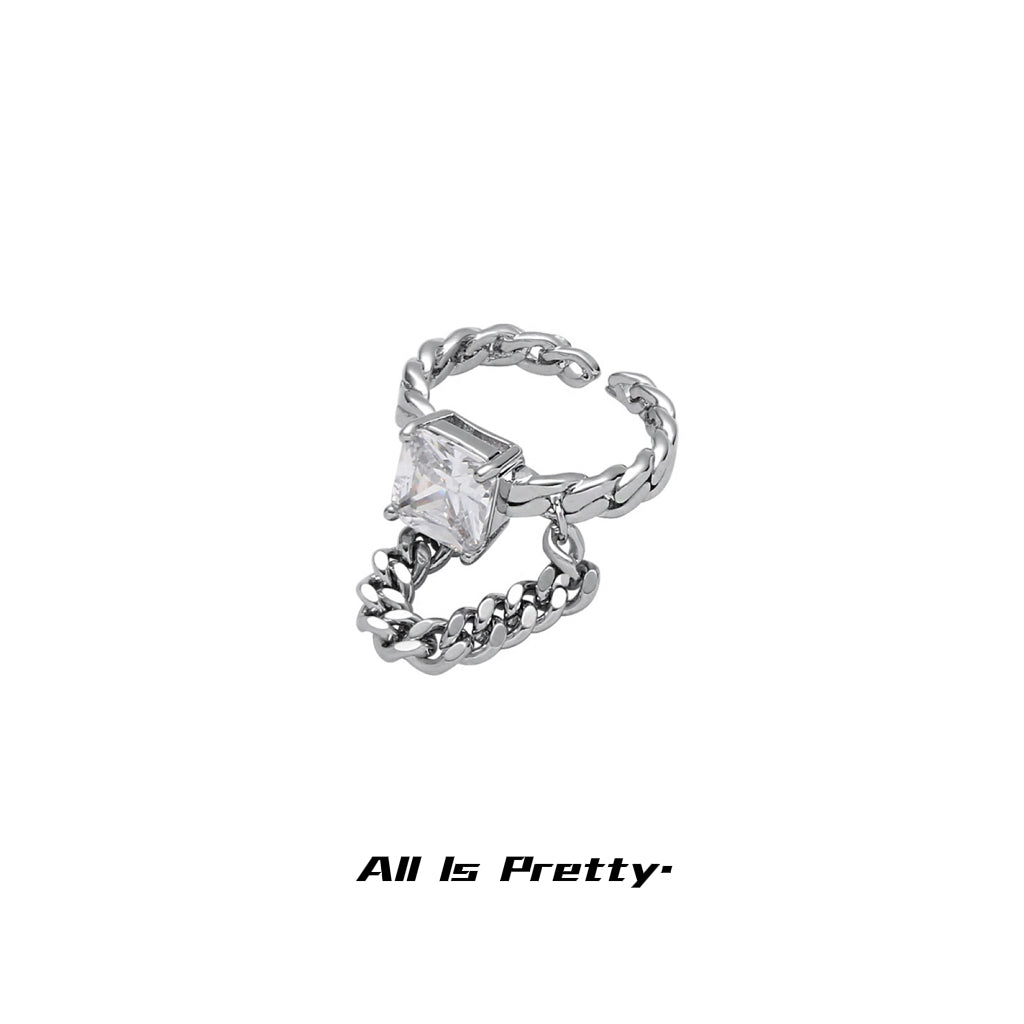 Gold plated chain ring
