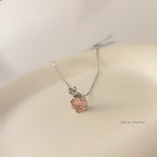 Color crystal pendant necklace