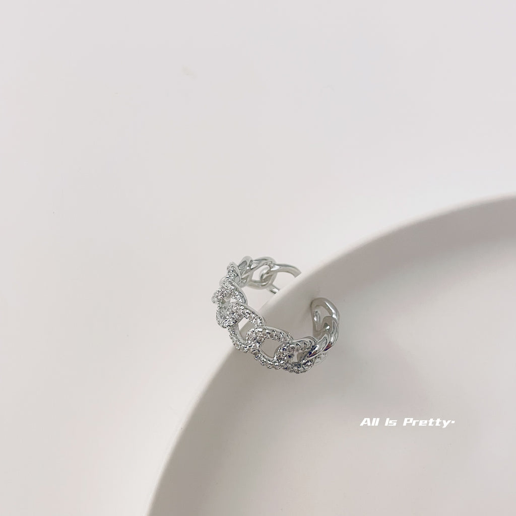 Crystal chain open ring