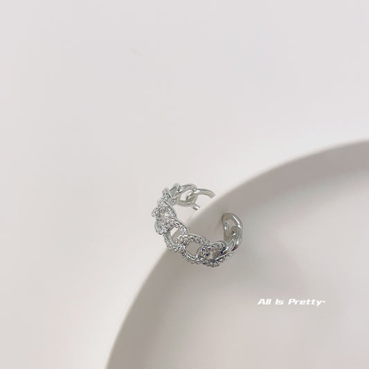 Crystal chain open ring