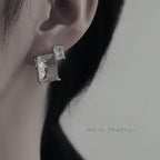 Crystal cube earrings