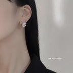 Lava pink studded earrings