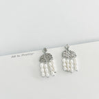 Pearls tassel earrings
