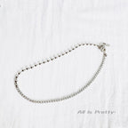 Unisex crystal chain necklace