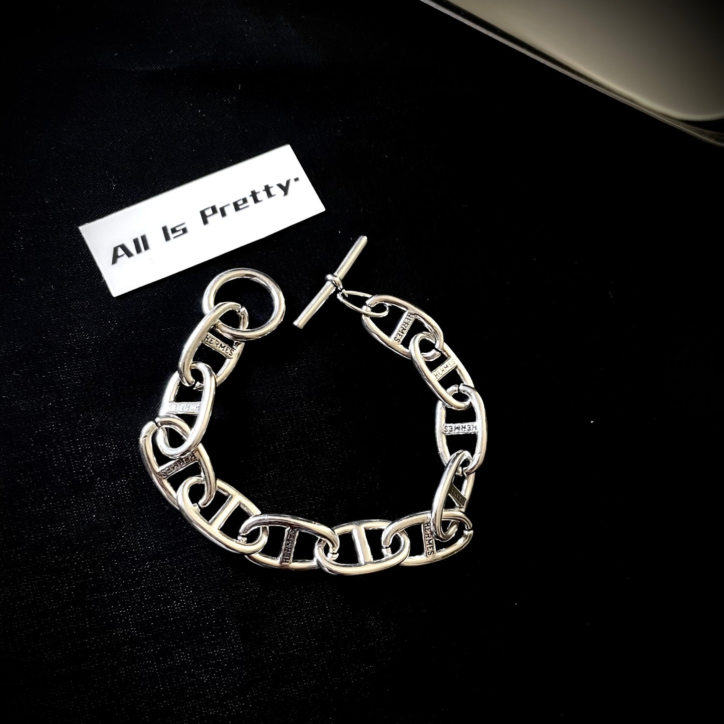 Sterling silver chain bracelet