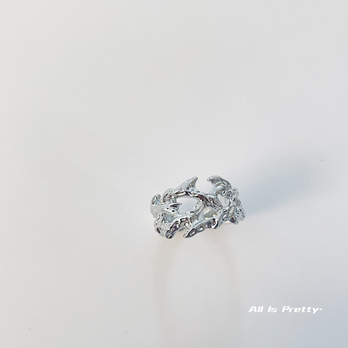 Handmade textured ring