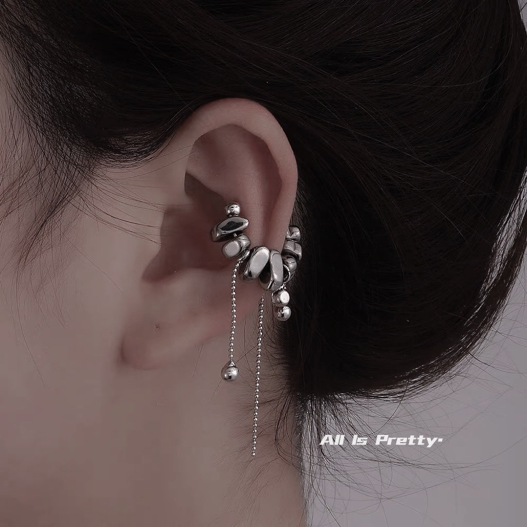 Handmade stylish cuff earring