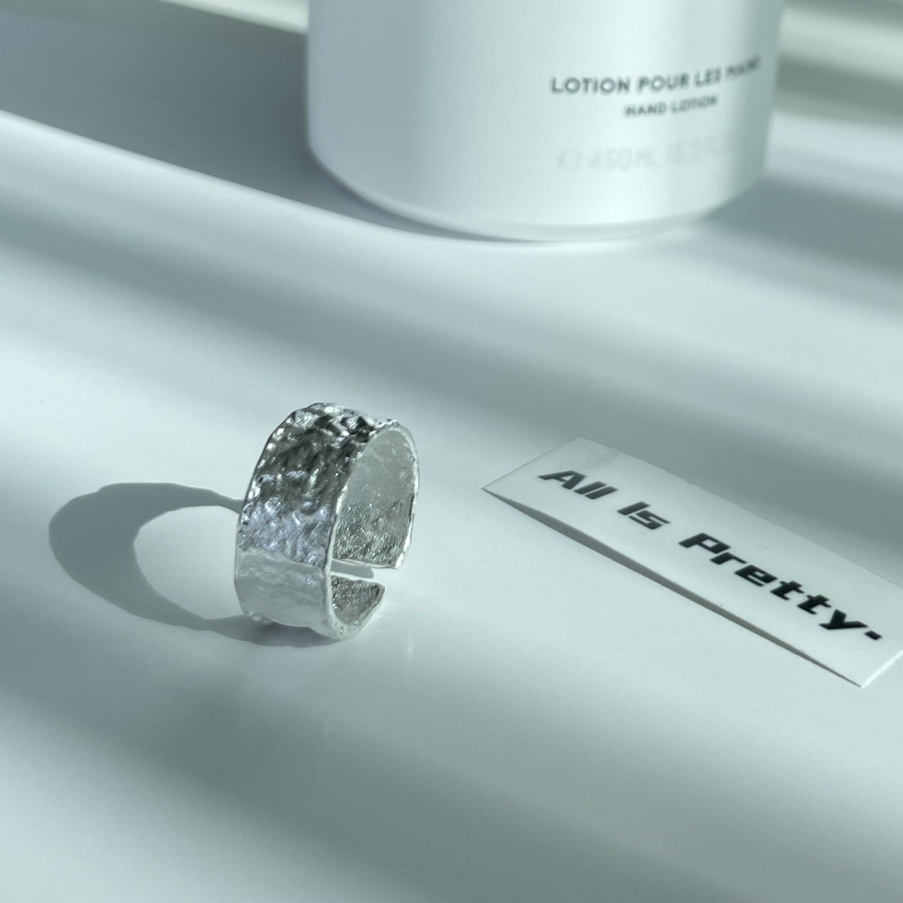Sterling silver band ring