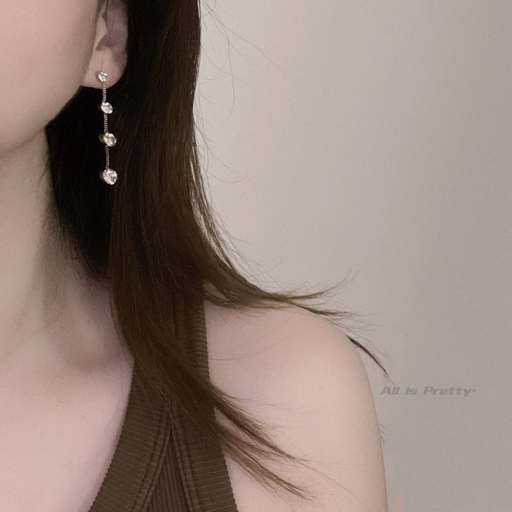 Teardrops crystal earrings